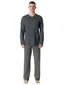 Schiesser pyjama set jersey katoen lange mouw geprint blauw