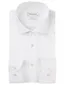 Profuomo wit two ply twill overhemd regular fit wide collar