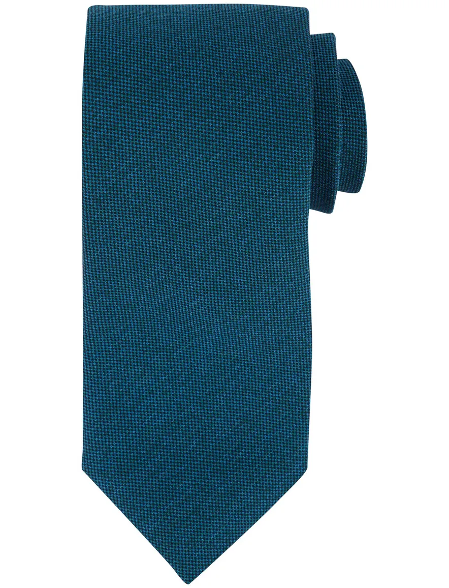 Profuomo stropdas turquoise geprint