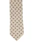 Profuomo stropdas beige geprint 100% zijde