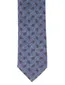 Profuomo stropdas blauw geprint 100% zijde