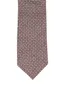 Profuomo stropdas bruin stippen print 100% zijde
