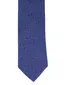 Profuomo stropdas blauw geprint 100% zijde