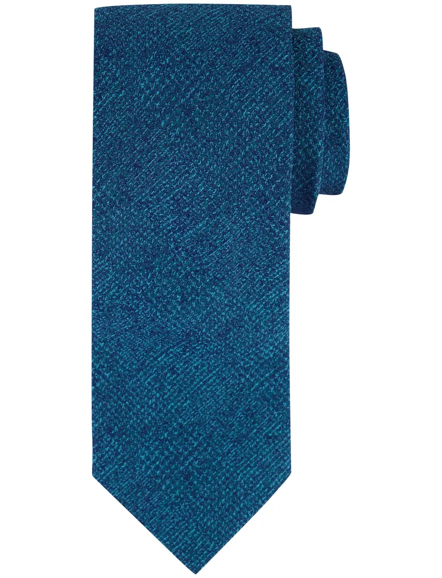 Profuomo stropdas turquoise 100% zijde