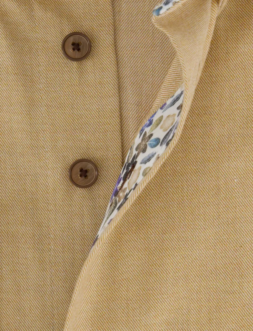 casual overhemd Portofino Regular Fit beige