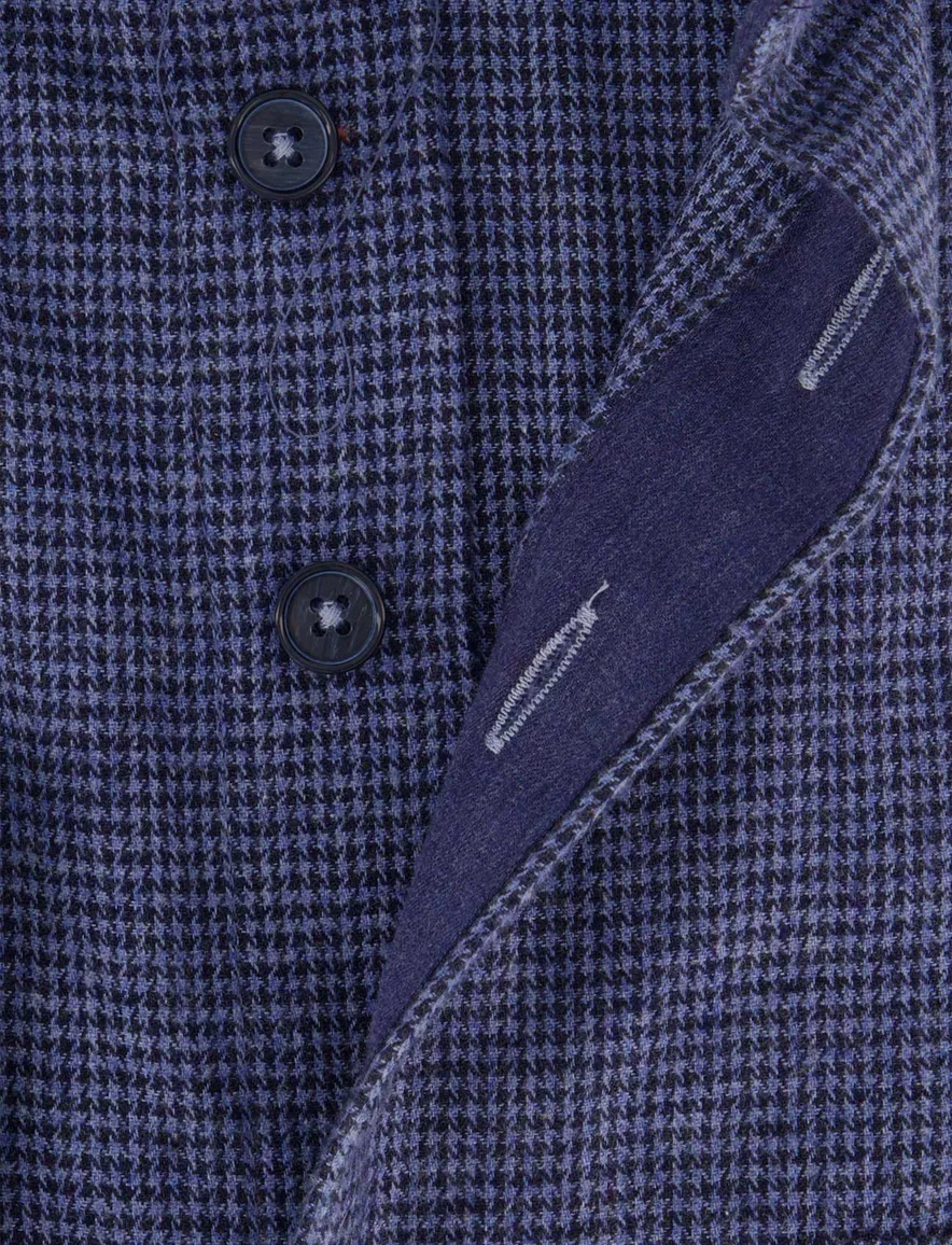Portofino overhemd blauw geruit