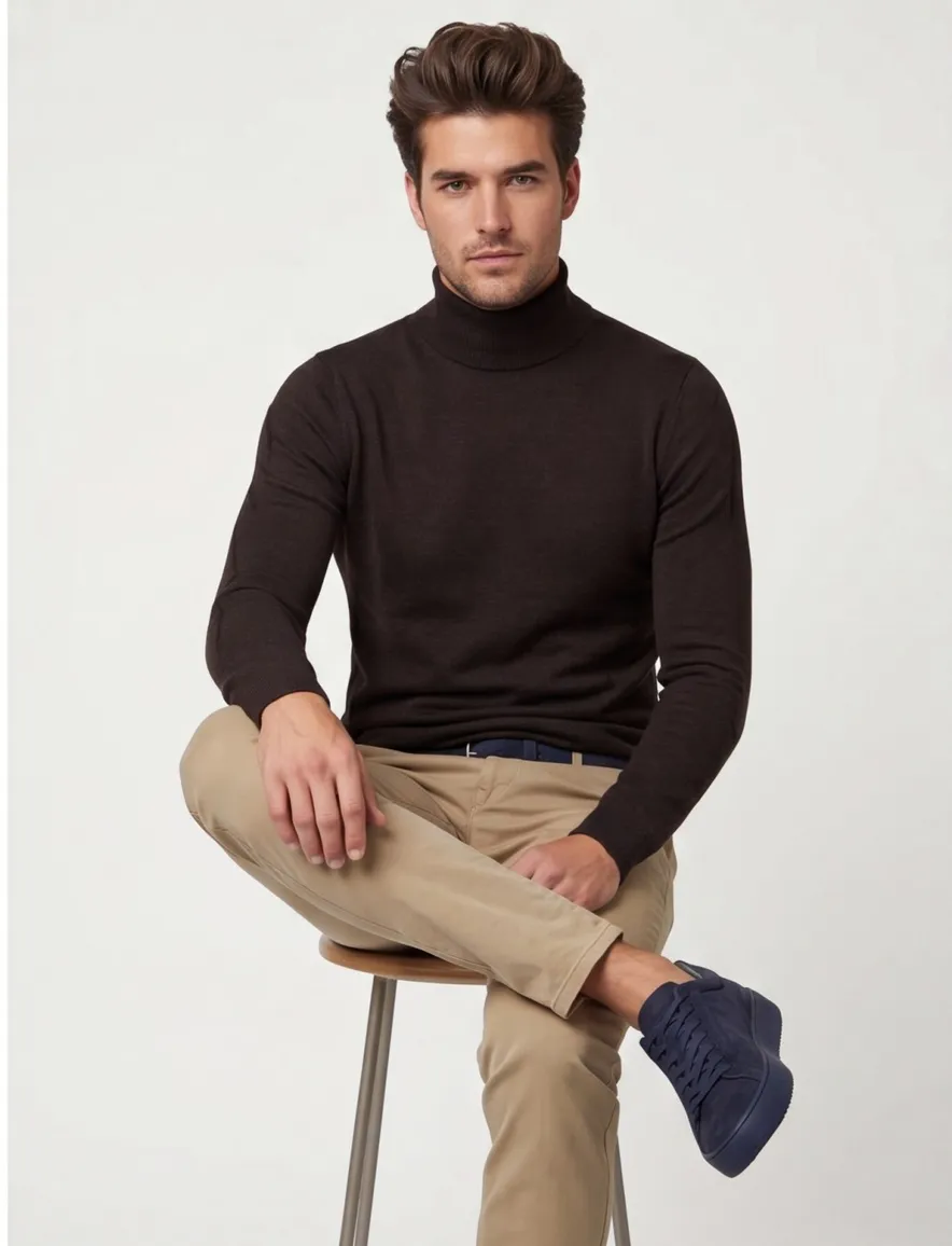 Cavallaro Coltrui Donkerbruin 100% merinowol