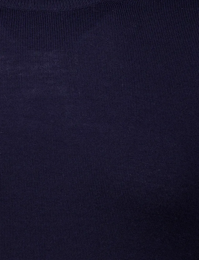 Trui Cavallaro Napoli donkerblauw merinowol