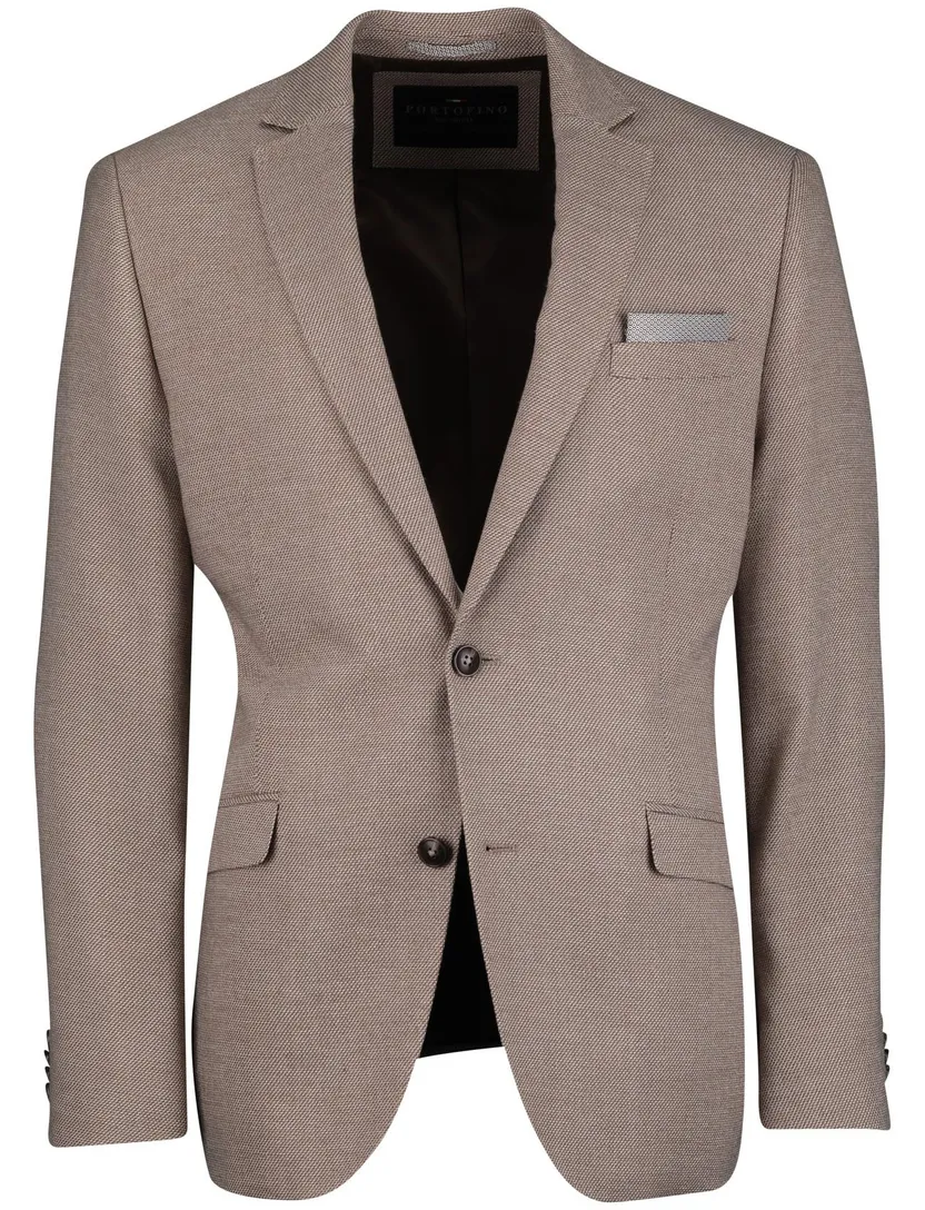 Portofino colbert beige geprint