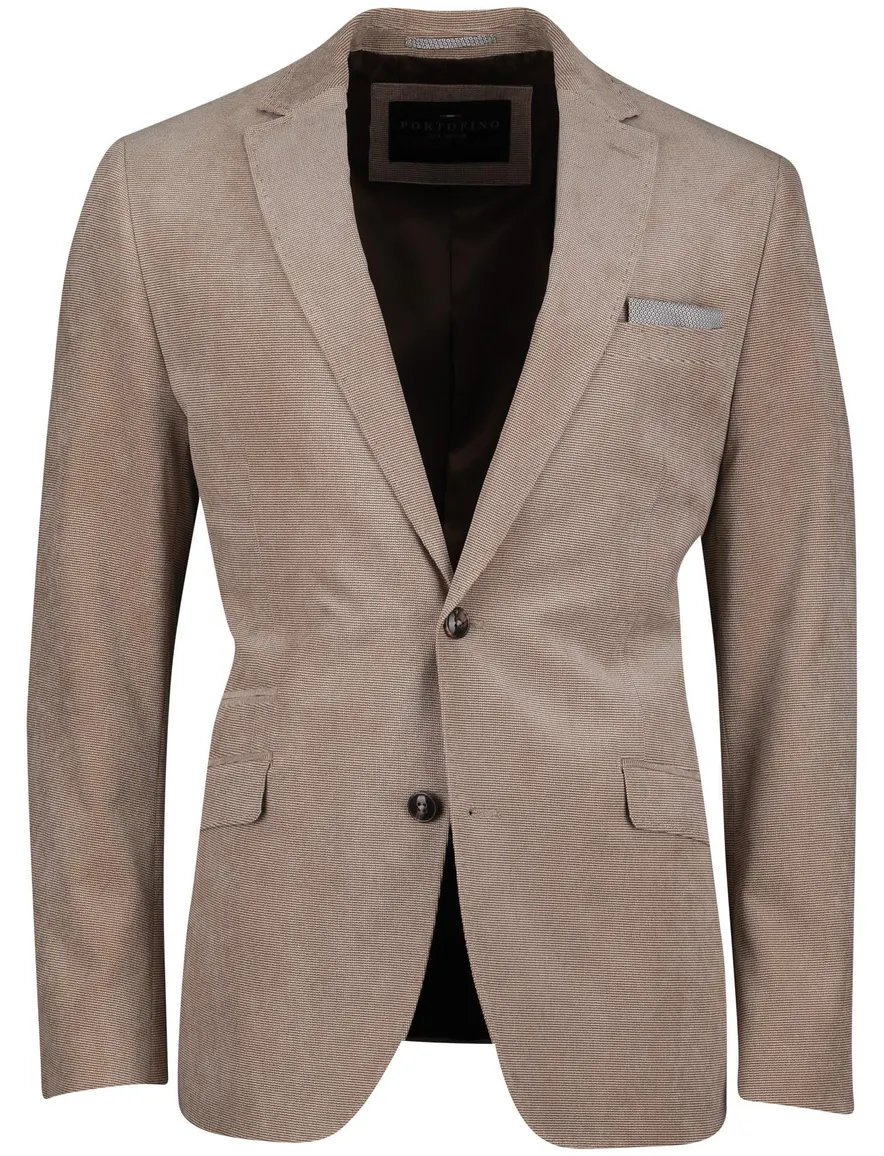 Portofino colbert beige Heleen gevoerd