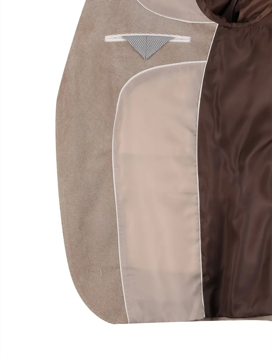 Portofino colbert beige Heleen gevoerd