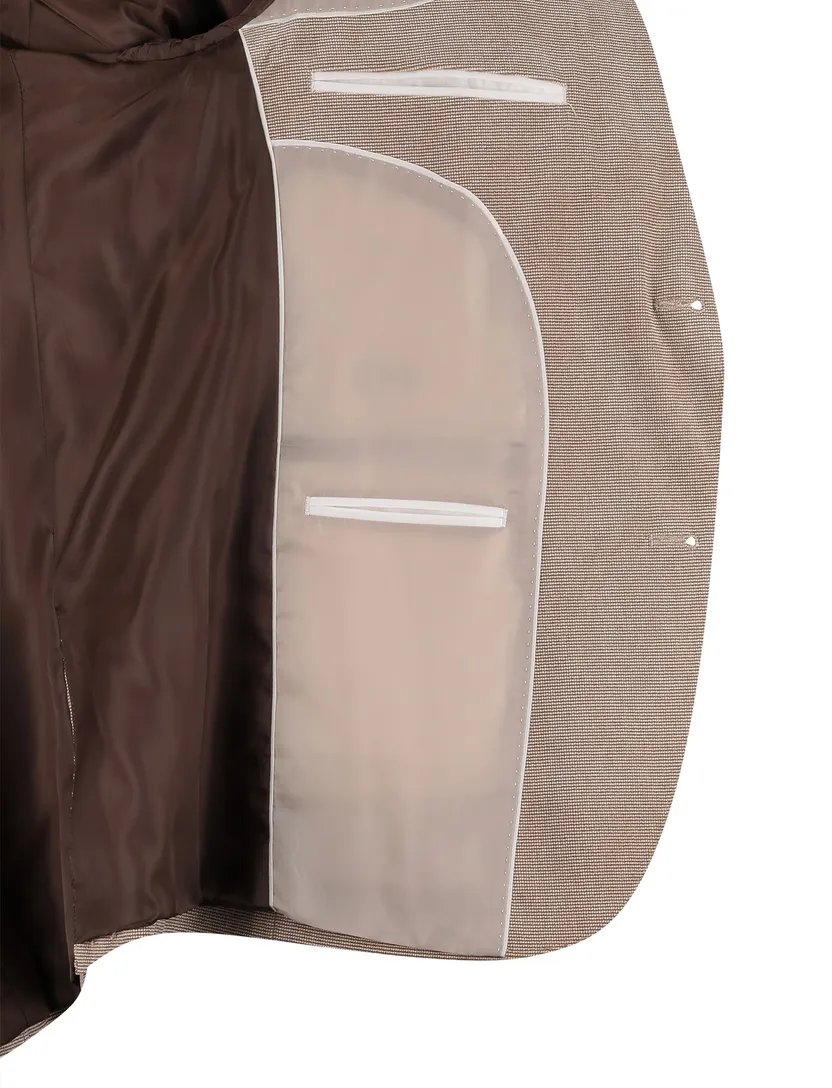 Portofino colbert beige polyester katoen