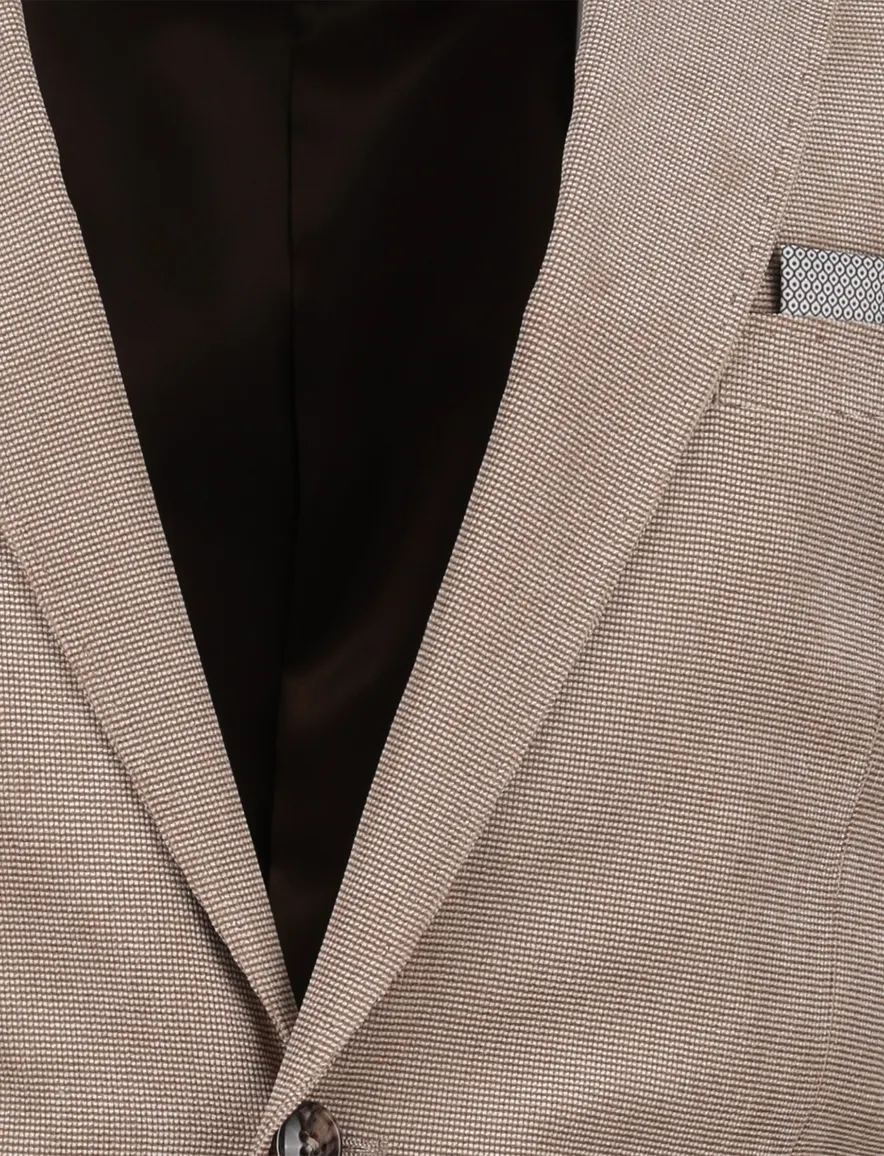 Portofino colbert beige Heleen gevoerd