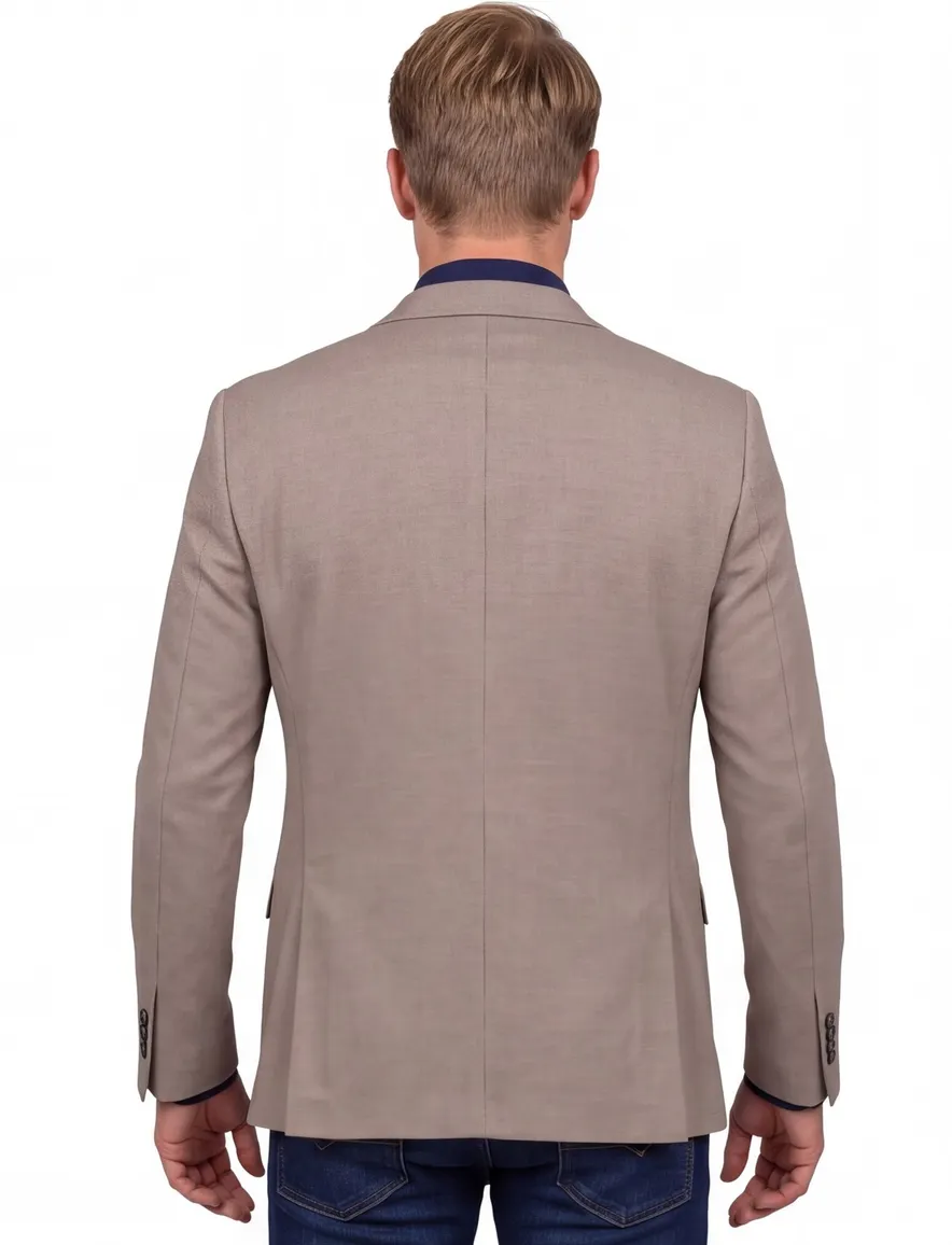 Portofino colbert beige Heleen gevoerd