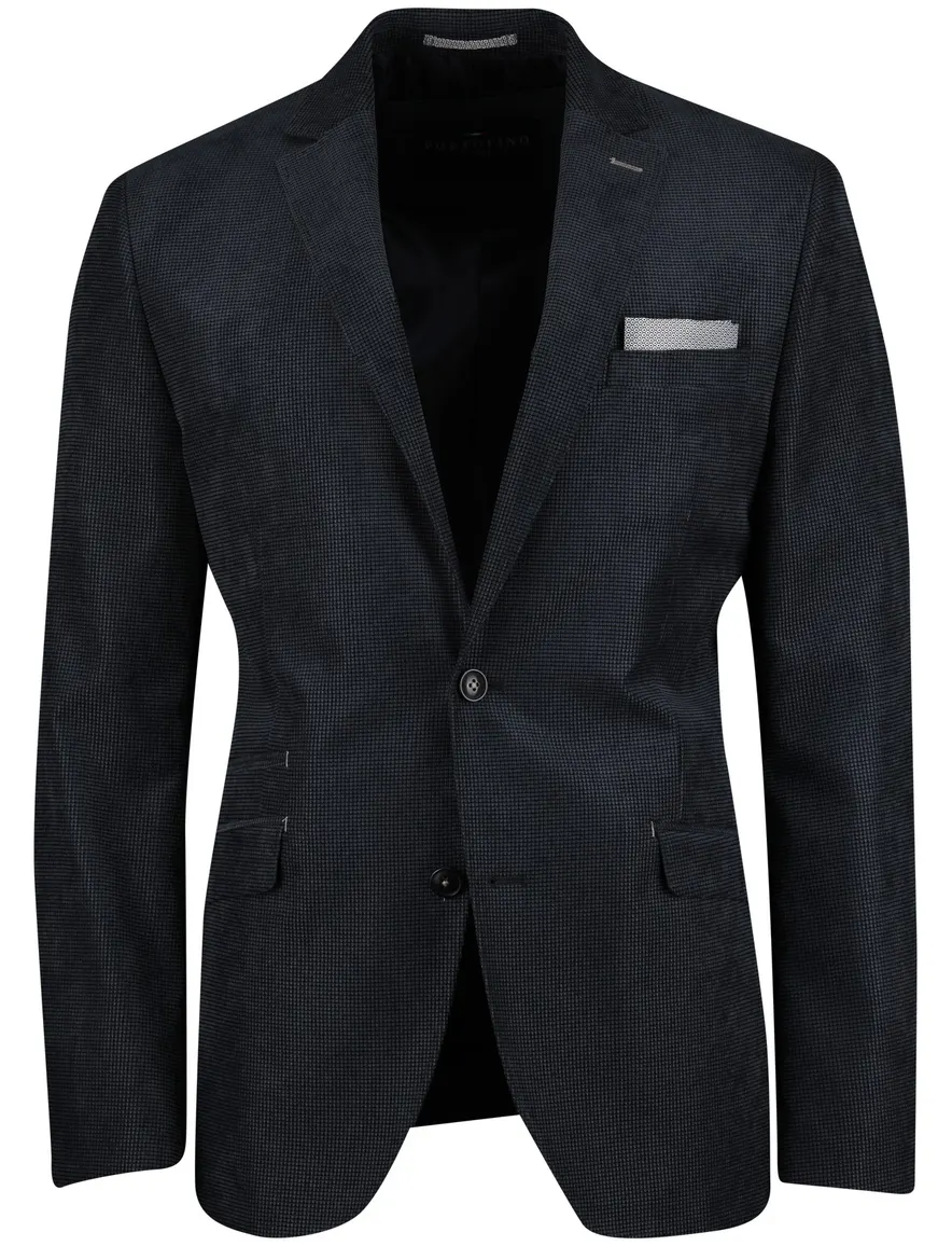Portofino colbert Heleen navy gevoerd