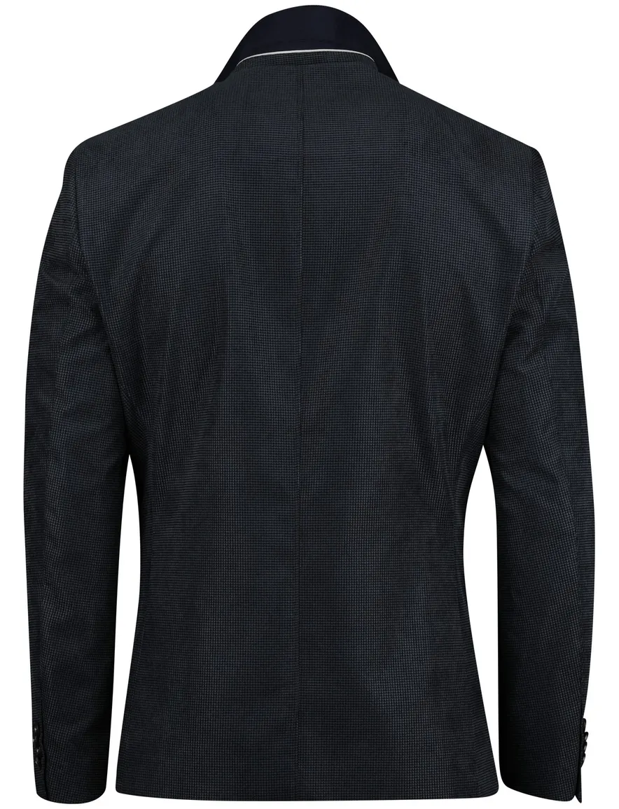 Portofino colbert Heleen navy gevoerd