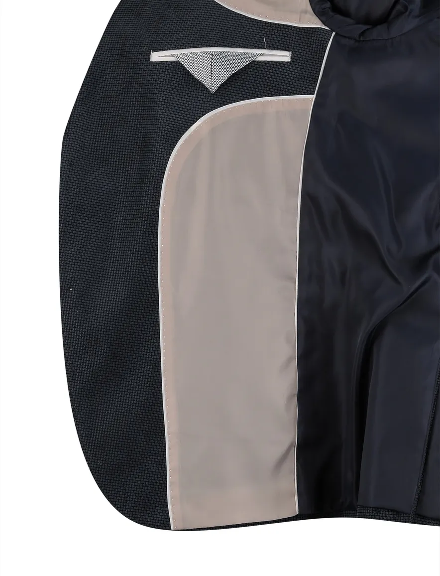 Portofino colbert Heleen navy gevoerd