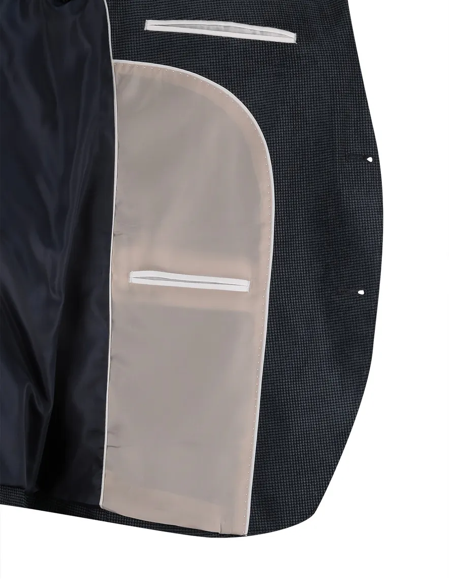 Portofino colbert Heleen navy gevoerd