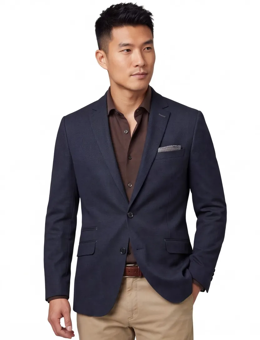 colbert portofino navy wol geprint