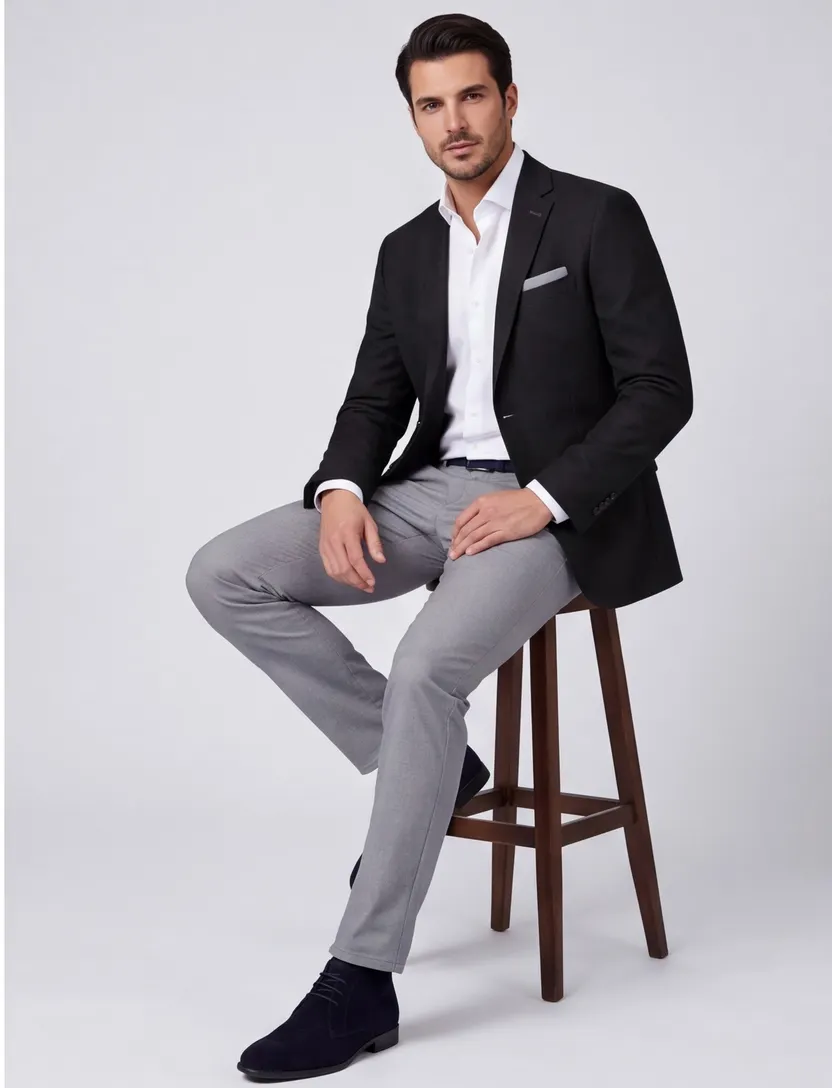 colbert Portofino Heleen Jacket Drop zwart