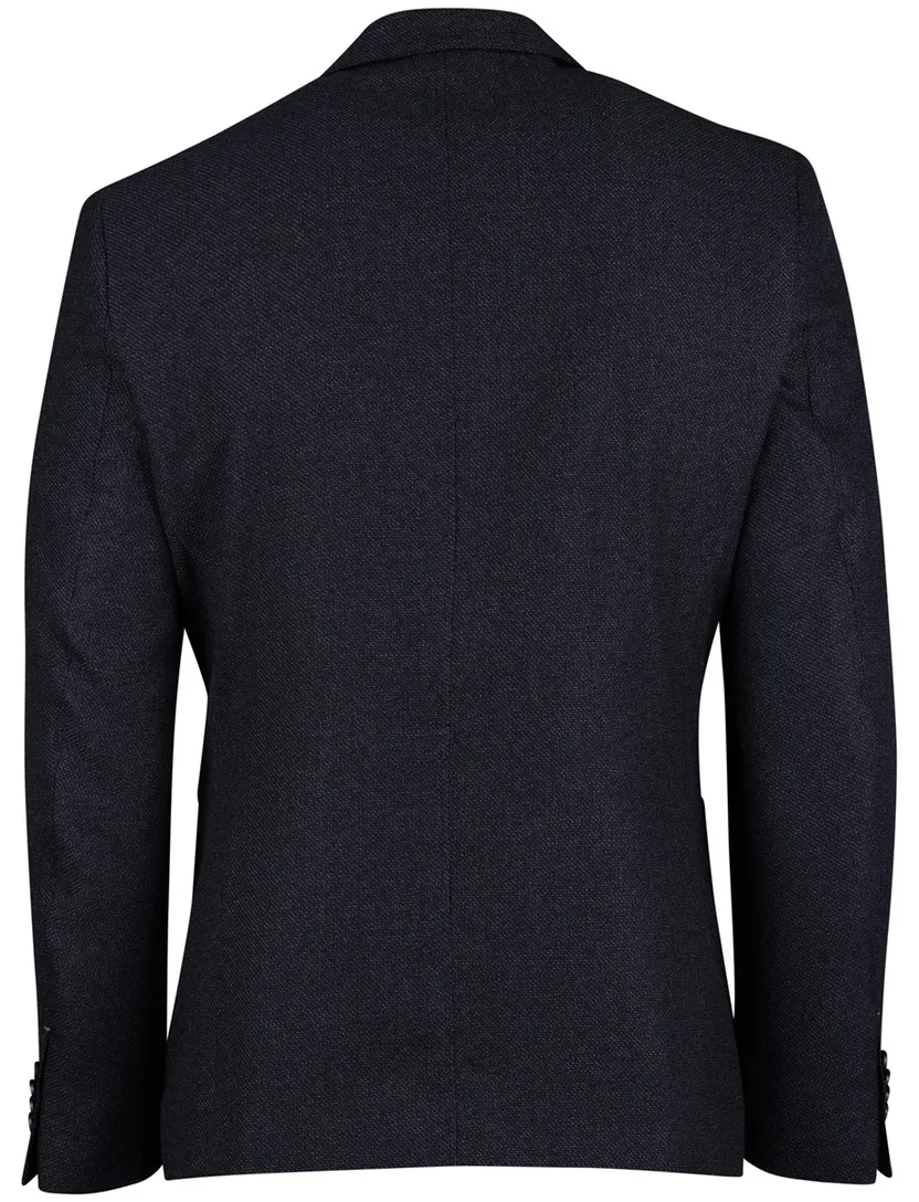 Colbert Portofino Donkerblauw geweven stof borstzak