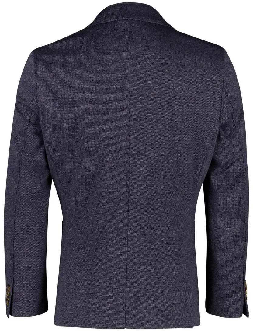colbert Portofino effen donkerblauw normale fit