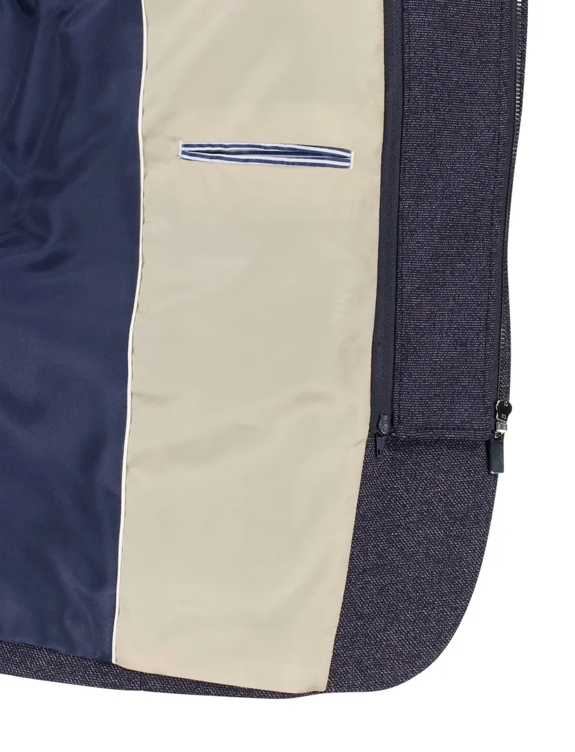 colbert Portofino effen donkerblauw normale fit