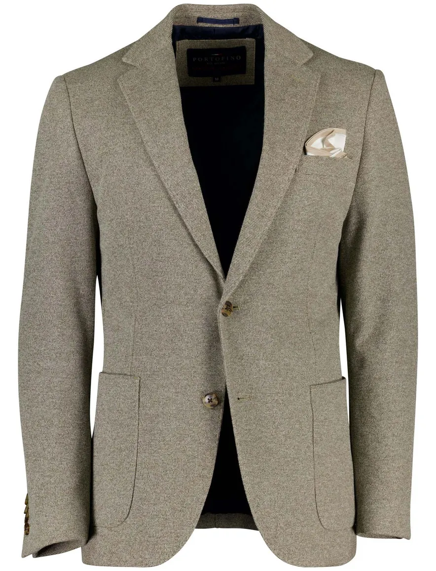 Portofino colbert Luka zand gemeleerd normale fit