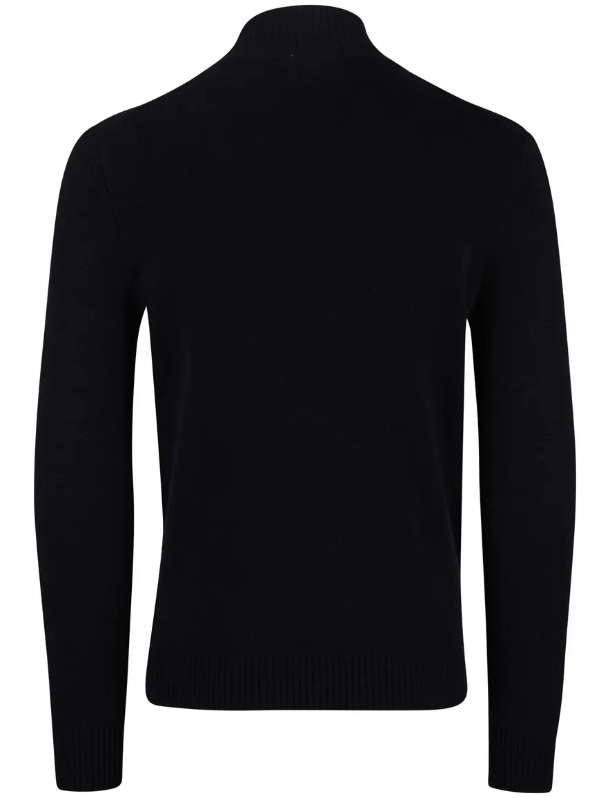 Born with appetite trui turtleneck wol navy