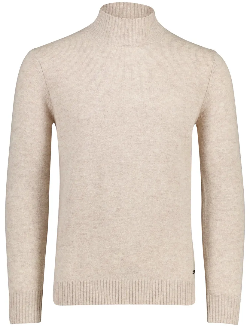 beige Born with Appetite Gregg mock trui