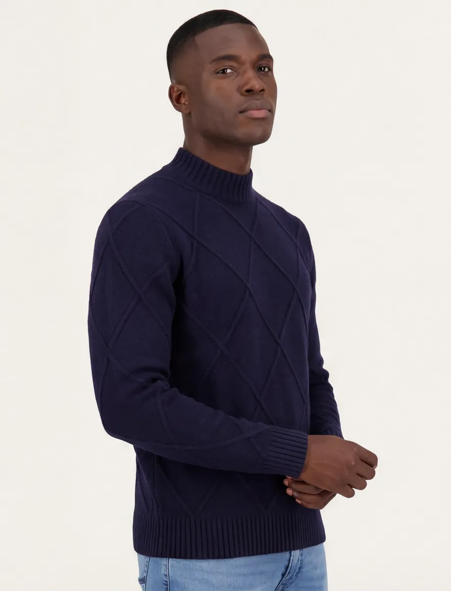 Born With Appetite turtle trui Ivar navy