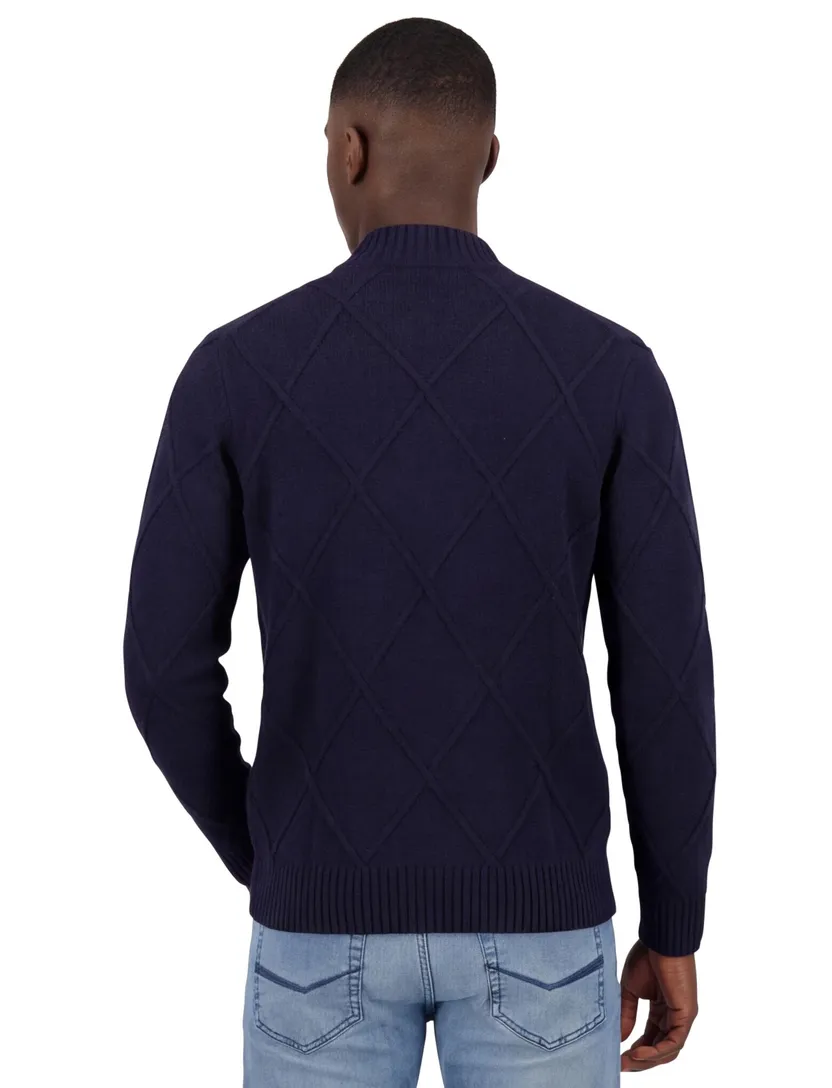 Born With Appetite turtleneck trui donkerblauw