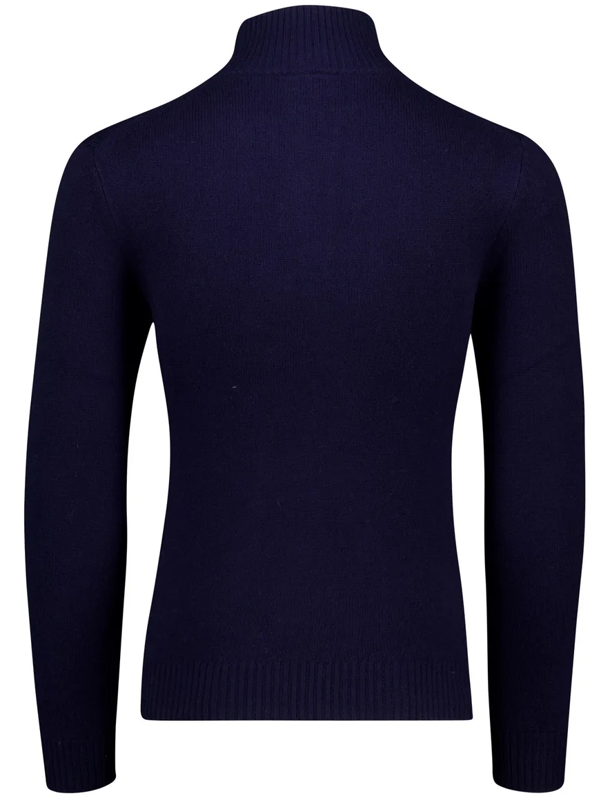 Born with Appetite half zip trui donkerblauw