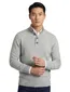 Born with appetite half zip trui grijs slim fit