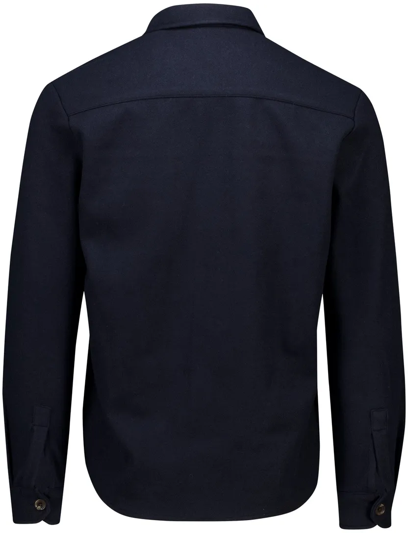 Born with appetite effen donkerblauw normale fit overshirt