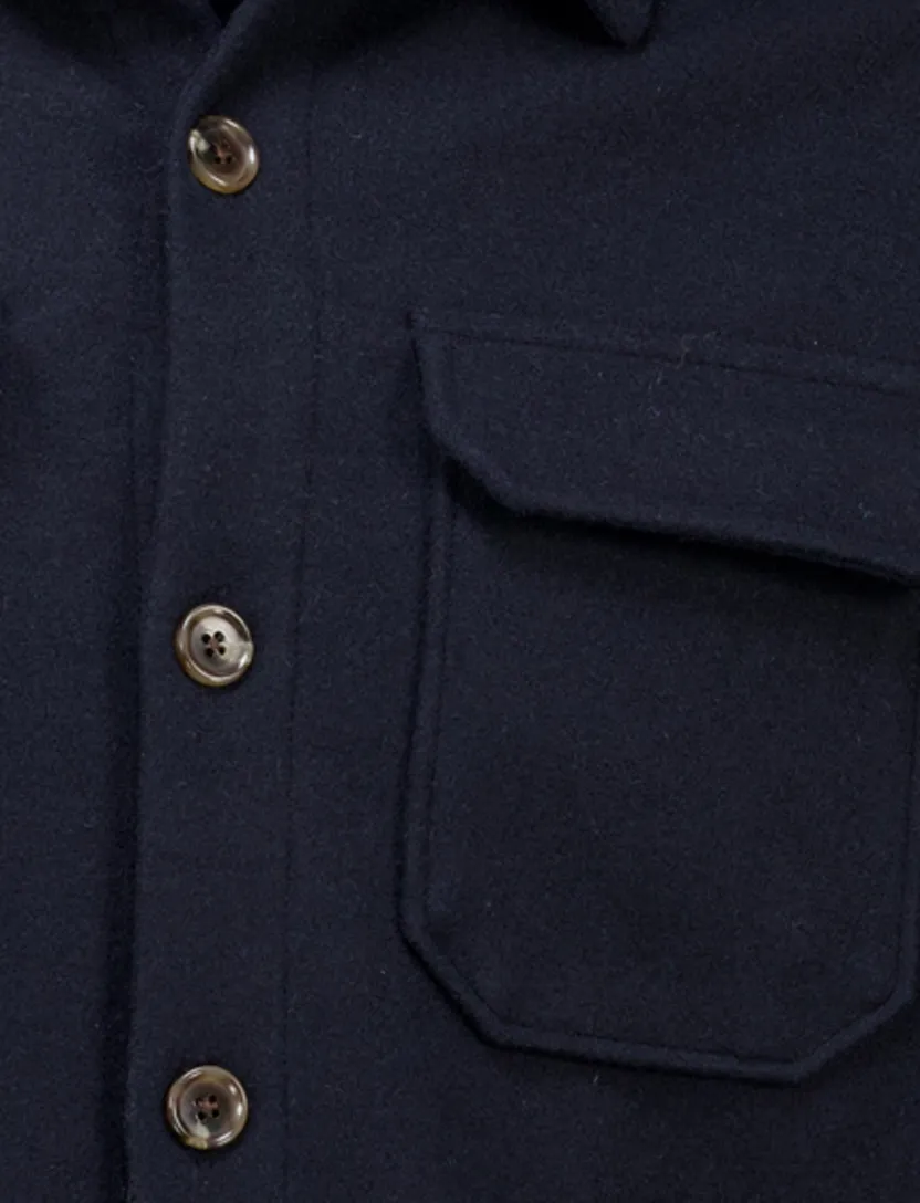 Born with appetite effen donkerblauw normale fit overshirt