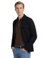 Born with appetite overshirt effen donkerblauw normale fit