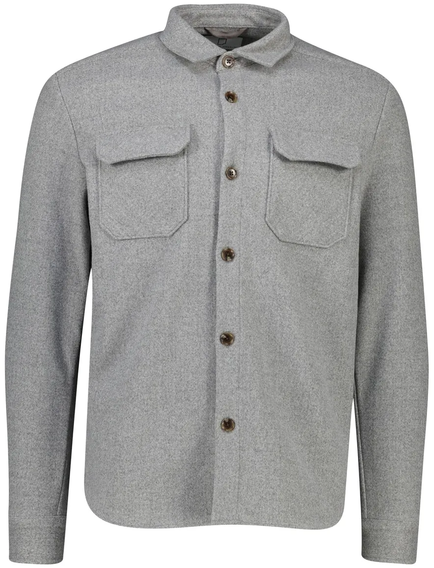 overshirt born with appetite grijs wol