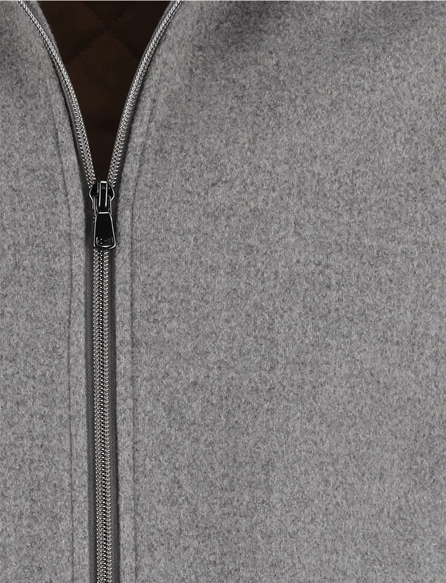 Born with appetite jas slim fit effen grijs