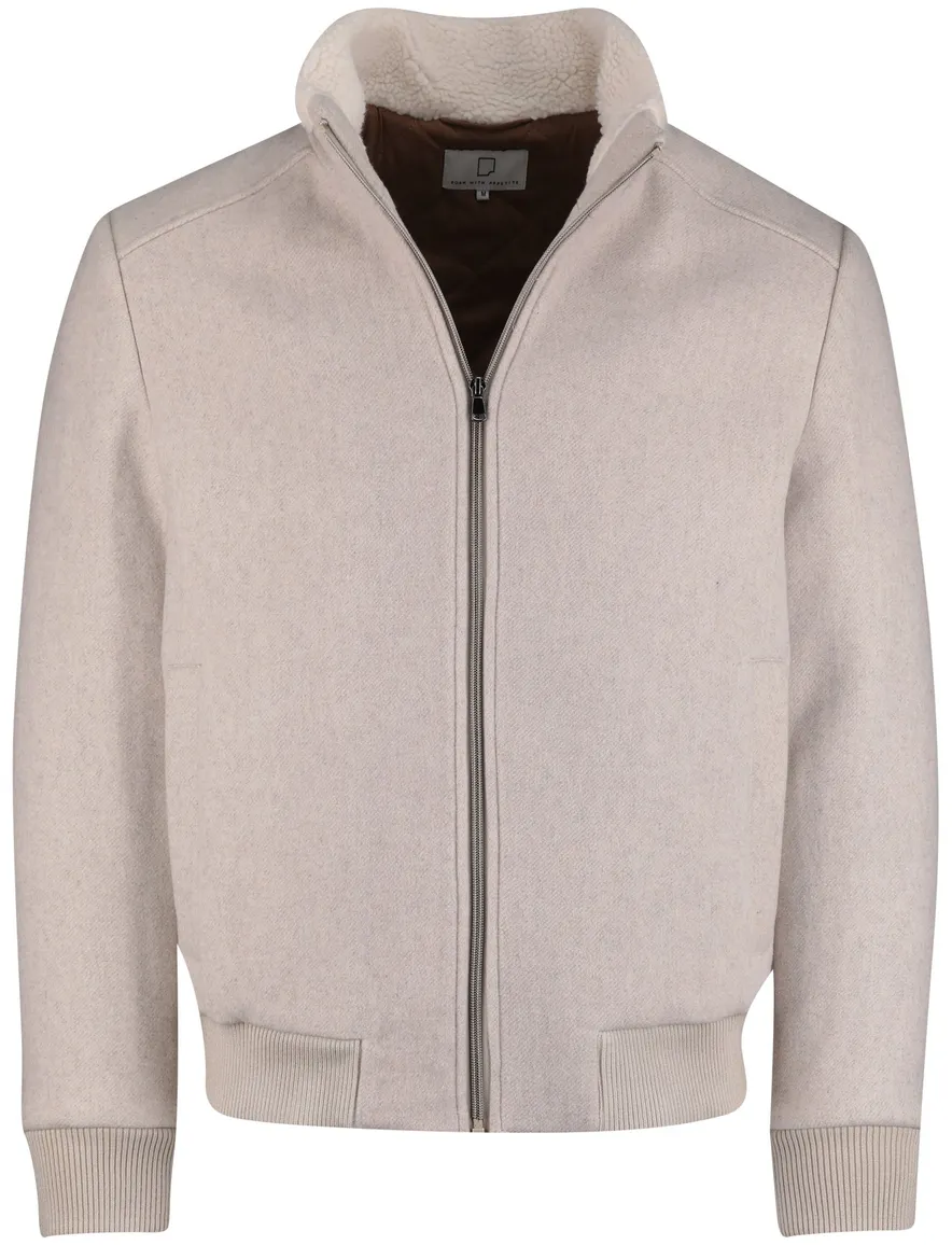 Born with appetite jas beige effen