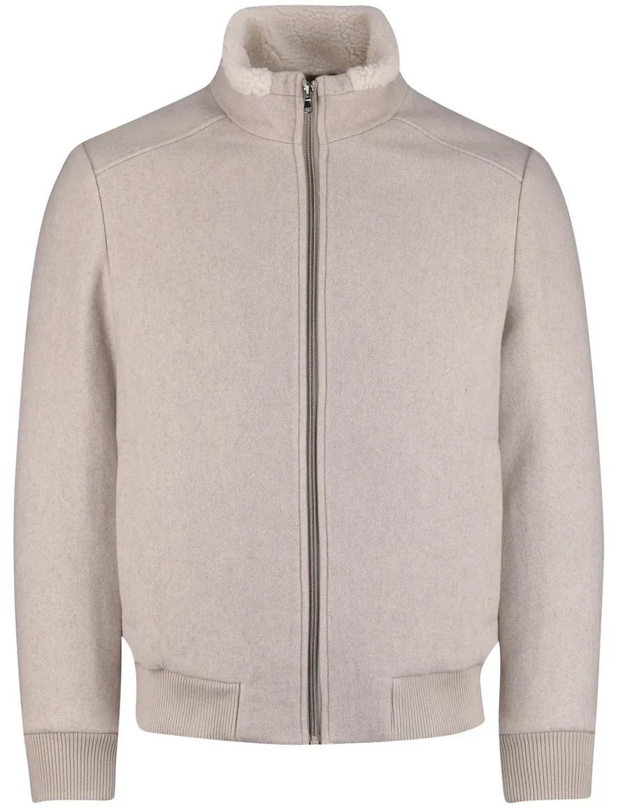 Born with appetite jas beige effen