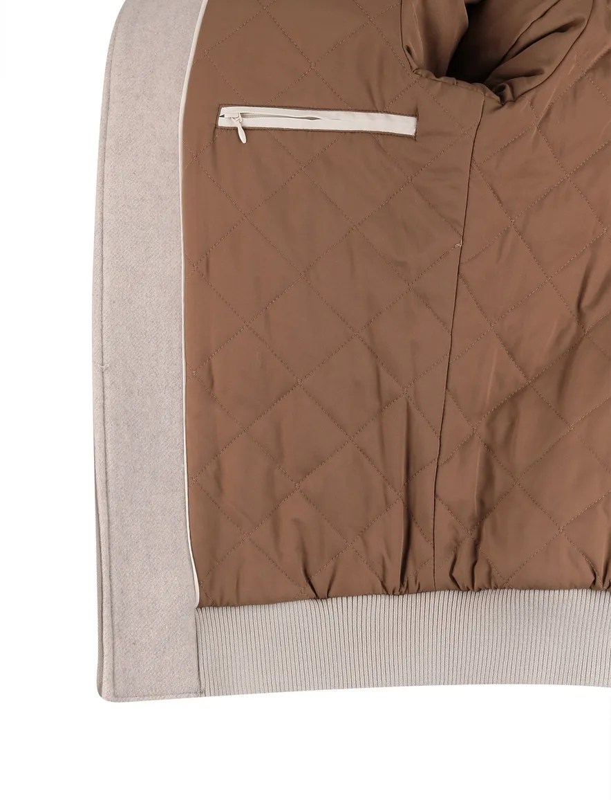 Born with appetite jas beige effen