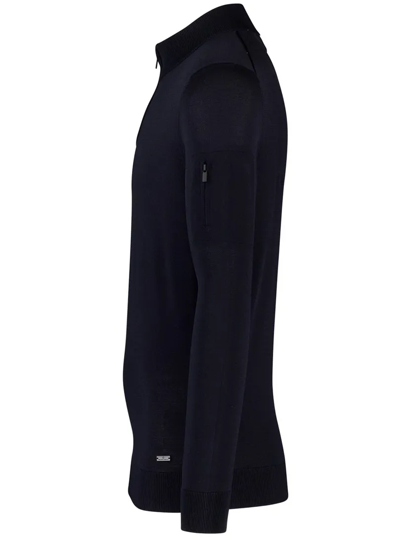 Trui Born With Appetite half zip navy