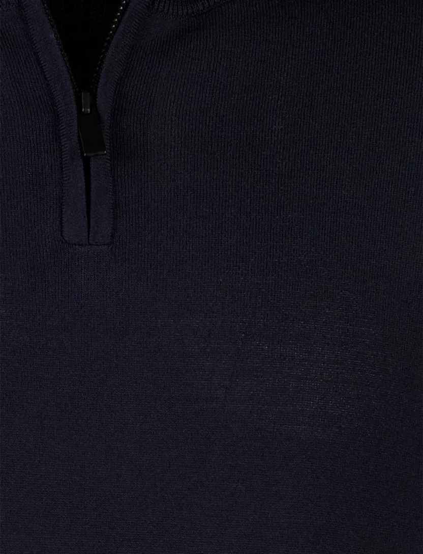 Trui Born With Appetite half zip navy