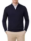 Trui Born With Appetite half zip navy