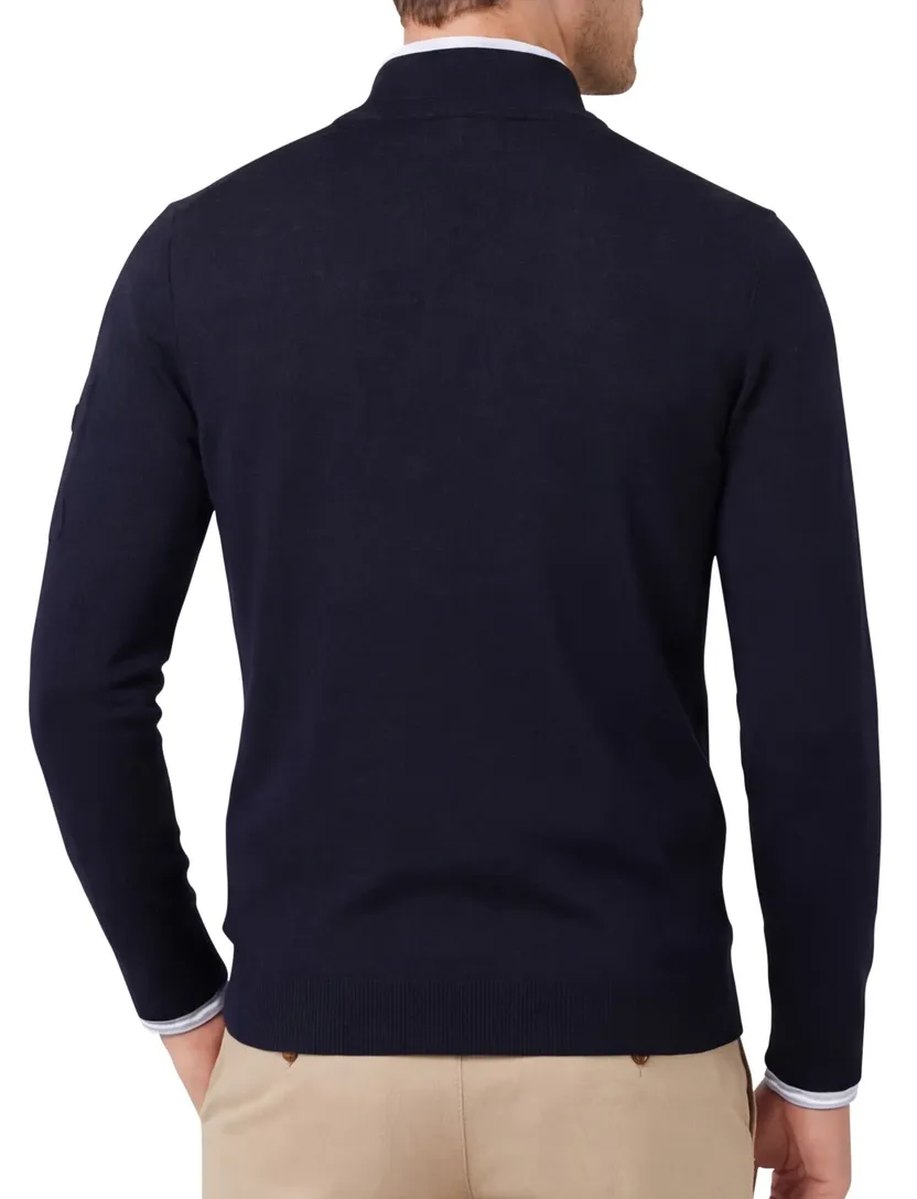 Trui Born With Appetite half zip navy
