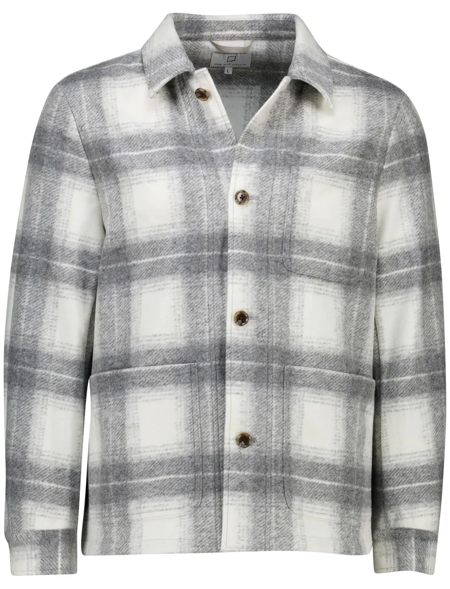 Born with appetite overshirt grijs geruit