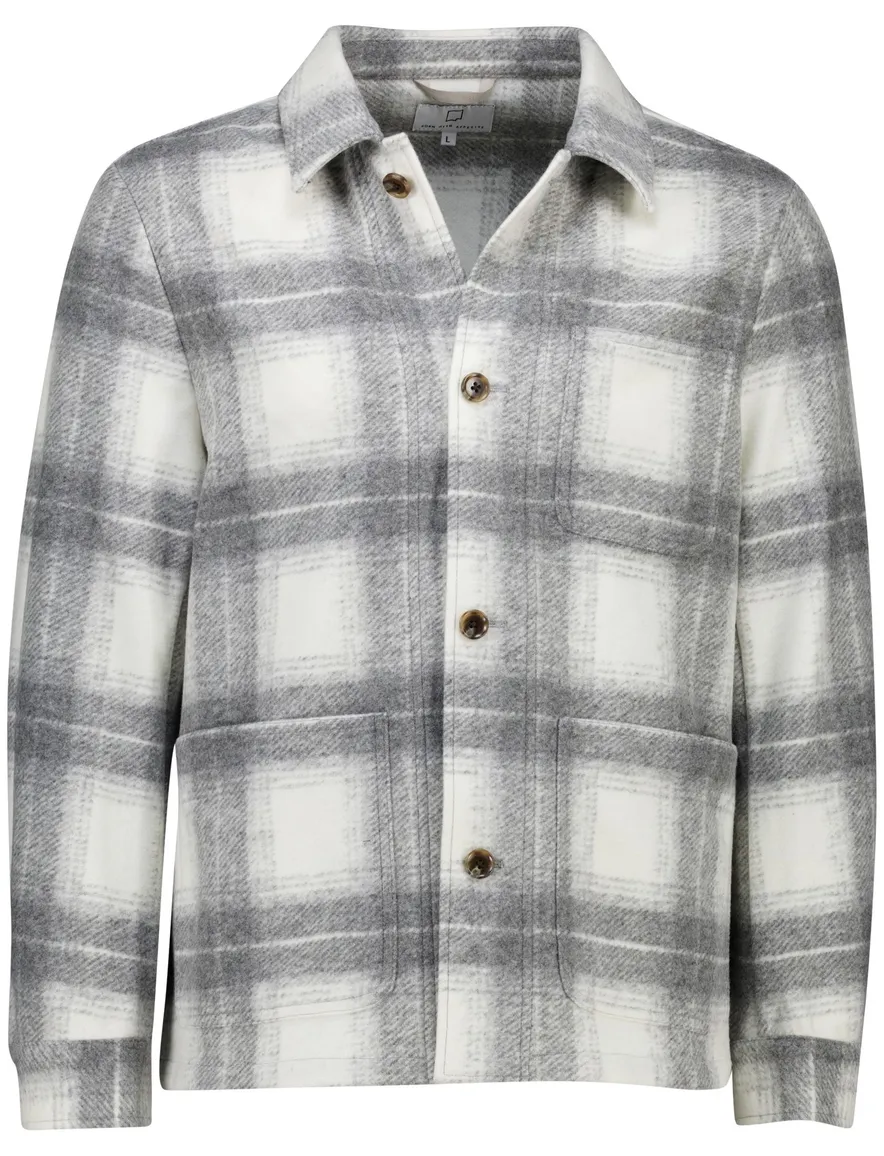 grijs geruit born with appetite overshirt