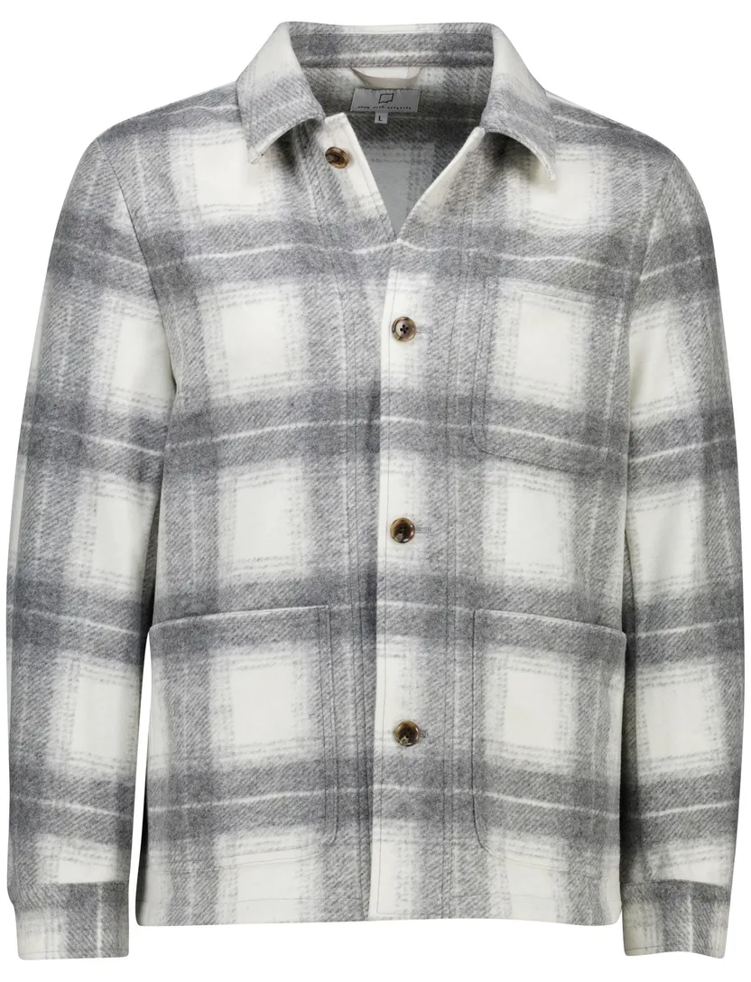 overshirt grijs geruit born with appetite