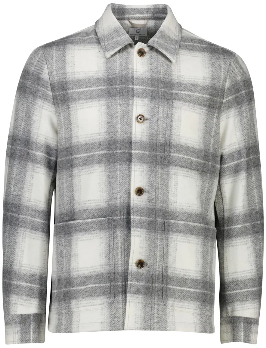 Born with appetite overshirt grijs geruit